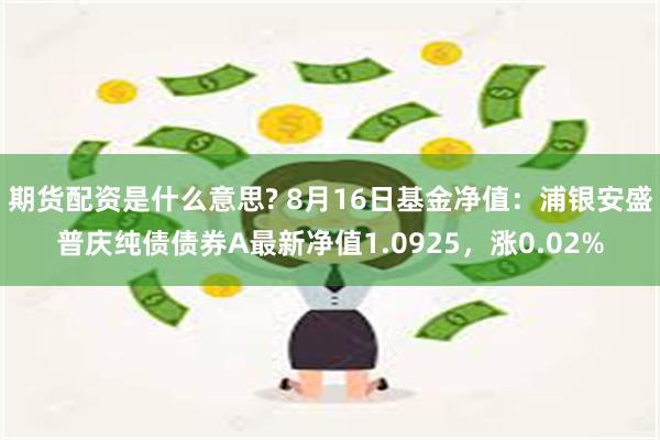 期货配资是什么意思? 8月16日基金净值：浦银安盛普庆纯债债券A最新净值1.0925，涨0.02%
