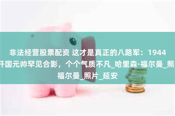 非法经营股票配资 这才是真正的八路军：1944年五位开国元帅罕见合影，个个气质不凡_哈里森·福尔曼_照片_延安