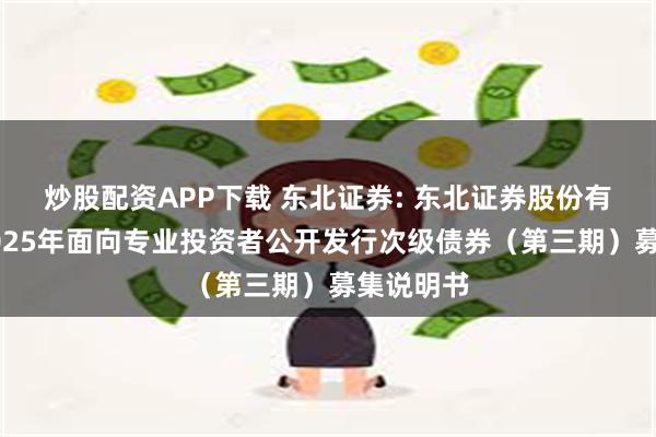 炒股配资APP下载 东北证券: 东北证券股份有限公司2025年面向专业投资者公开发行次级债券(第三期)募集说明书
