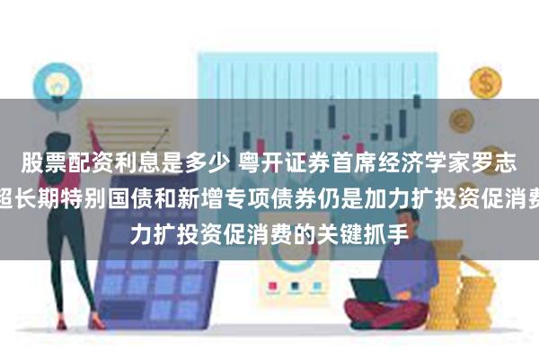 股票配资利息是多少 粤开证券首席经济学家罗志恒：下半年超长期特别国债和新增专项债券仍是加力扩投资促消费的关键抓手