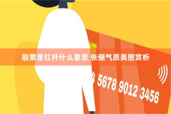 股票里杠杆什么意思 张俪气质美图赏析