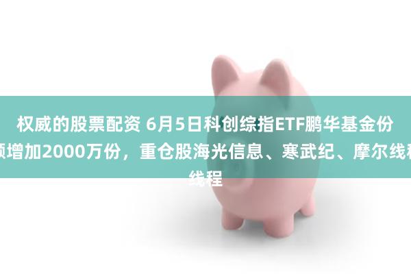 权威的股票配资 6月5日科创综指ETF鹏华基金份额增加2000万份，重仓股海光信息、寒武纪、摩尔线程
