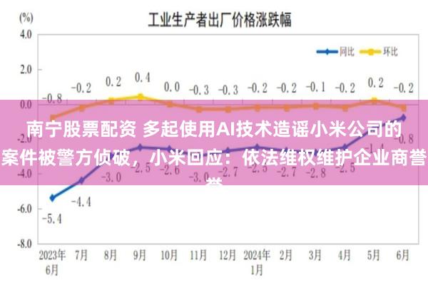 南宁股票配资 多起使用AI技术造谣小米公司的案件被警方侦破，小米回应：依法维权维护企业商誉