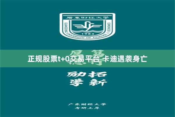 正规股票t+0交易平台 卡迪遇袭身亡