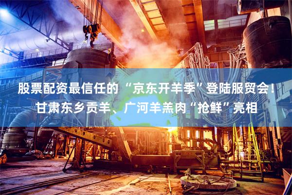 股票配资最信任的 “京东开羊季”登陆服贸会!甘肃东乡贡羊、广河羊羔肉“抢鲜”亮相
