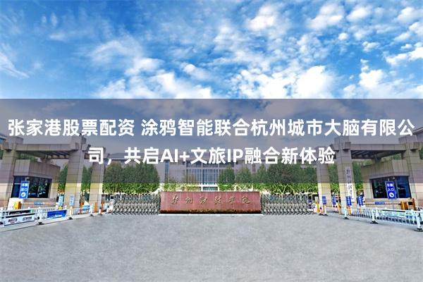 张家港股票配资 涂鸦智能联合杭州城市大脑有限公司，共启AI+文旅IP融合新体验