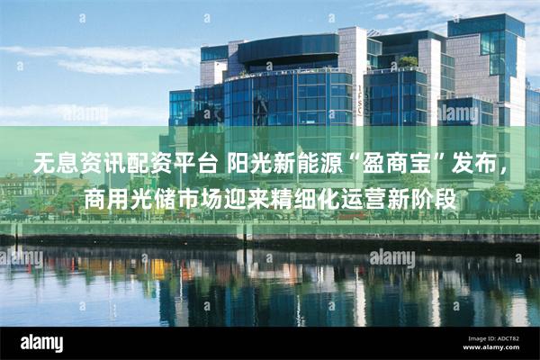 无息资讯配资平台 阳光新能源“盈商宝”发布，商用光储市场迎来精细化运营新阶段